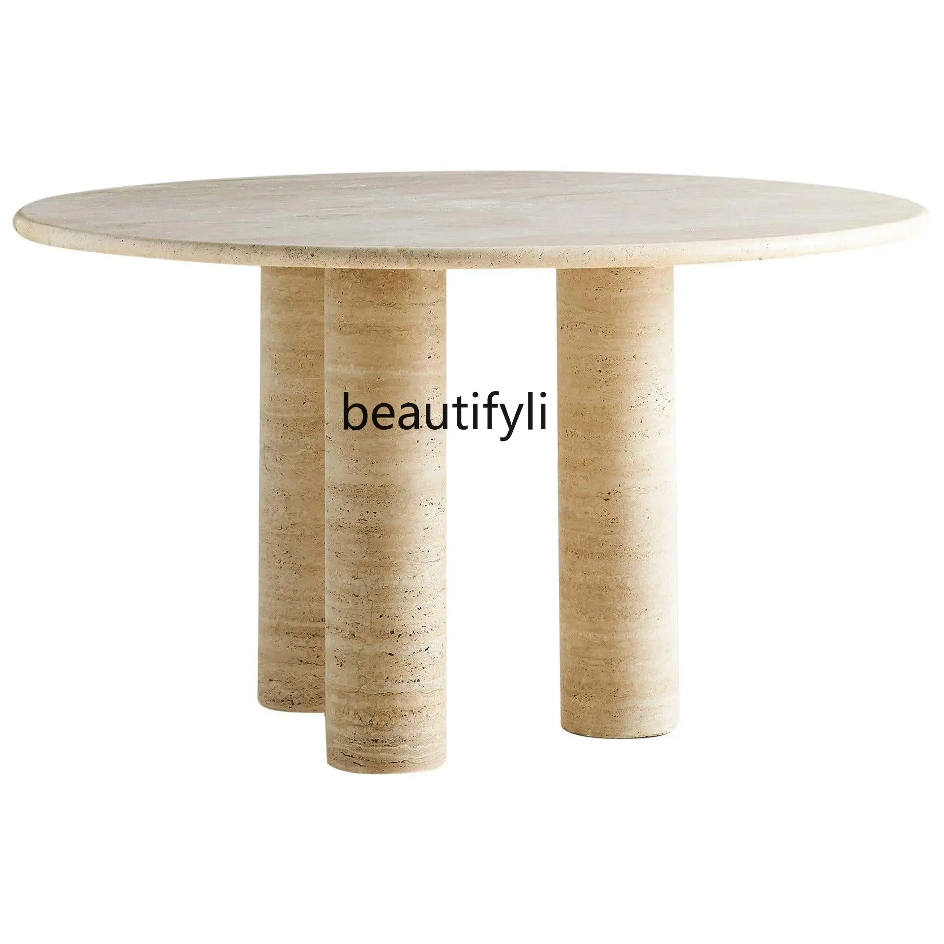 

Italian Style Dining Table Nordic Simple round Dining Table Large Apartment