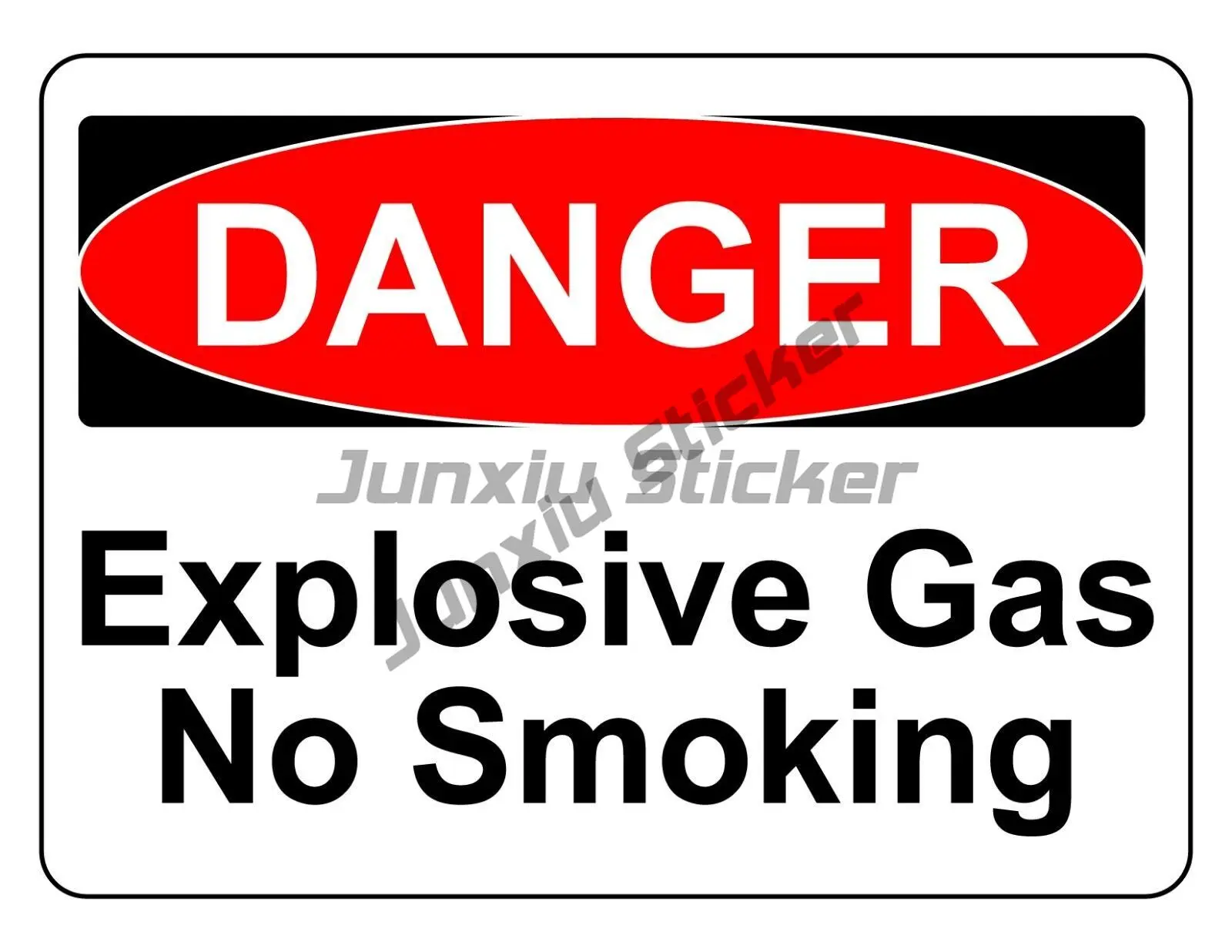 Danger Danger High Voltage Safety Electrical Vinyl Sticker for Factories/ Voltage Prone