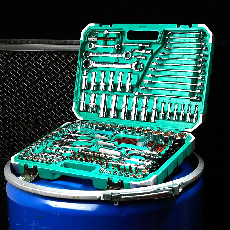 

GLGW 151 Pcs Professional Mechanical Auto Maintenance Tool Sets of Car Repair Caisse Outils Complet Wrenches Socket Set 3/8