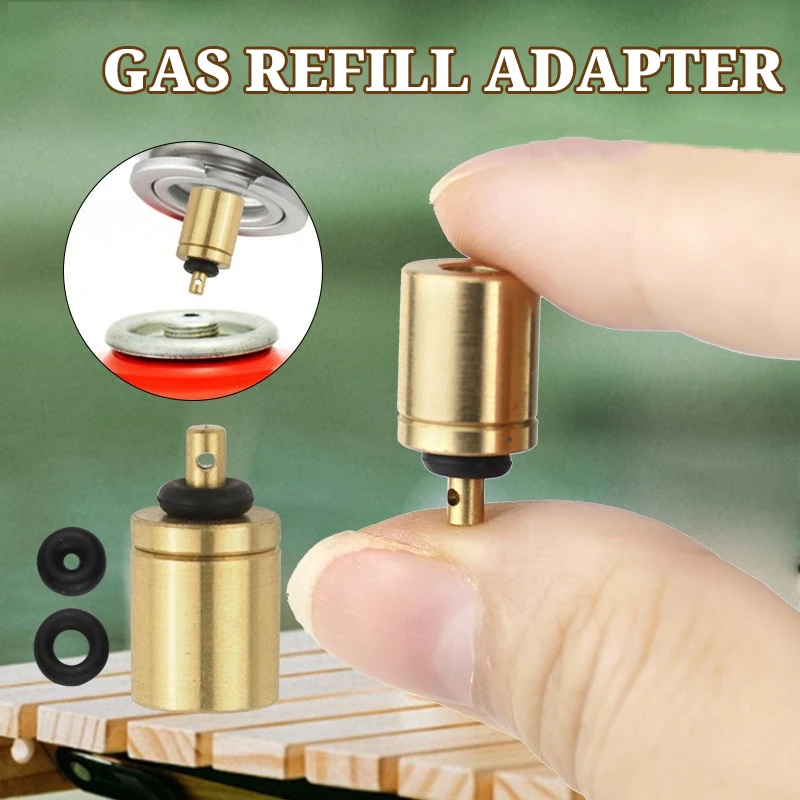 Portable Gas Refill Adapter Outdoor Camping Stove Gas Cylinder Gas Tank Gas Burner Accessories Hiking Inflate Butane Canister