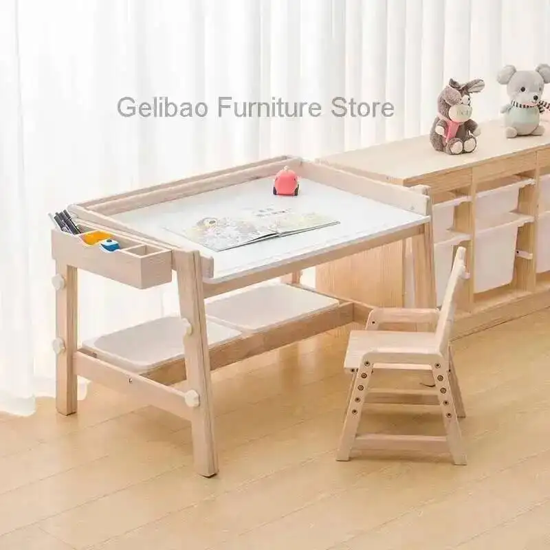 Kids Student Study Table Children Desk Elementary Child Room Furniture School Tables Childrens Classroom Children's Chair Set