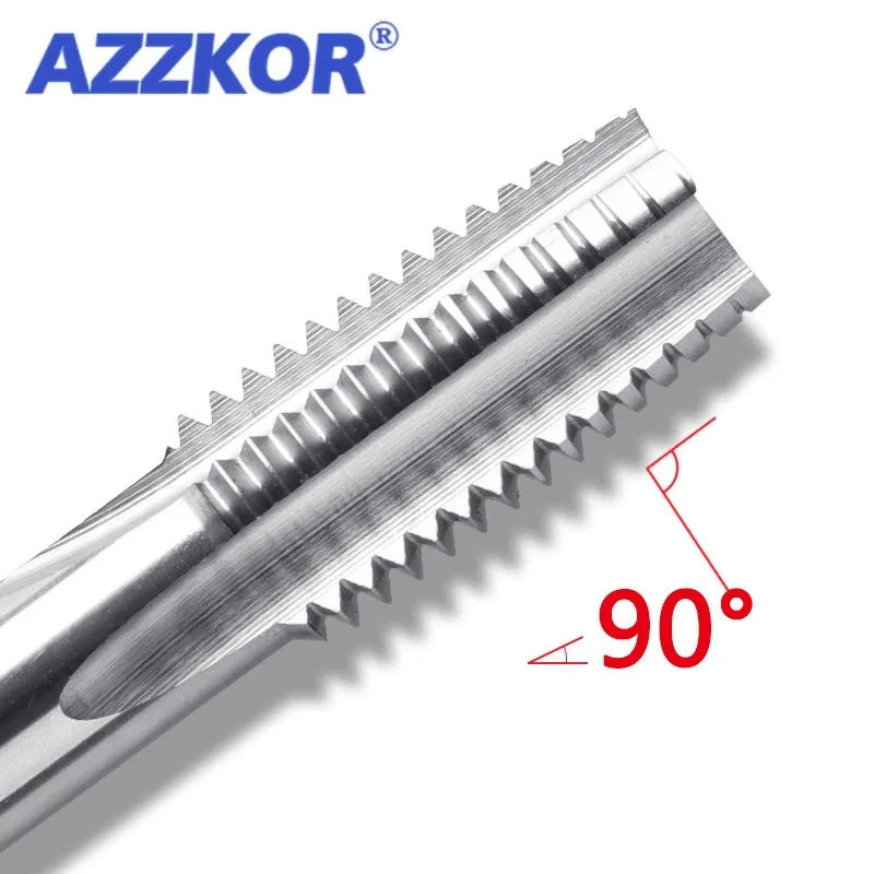 AZZKOR HSS Hand Tap Tapping Set Stainless Steel Tapping Bit Thread Manual Tapping Wrench M3 M4 M5 M6 M8 M10