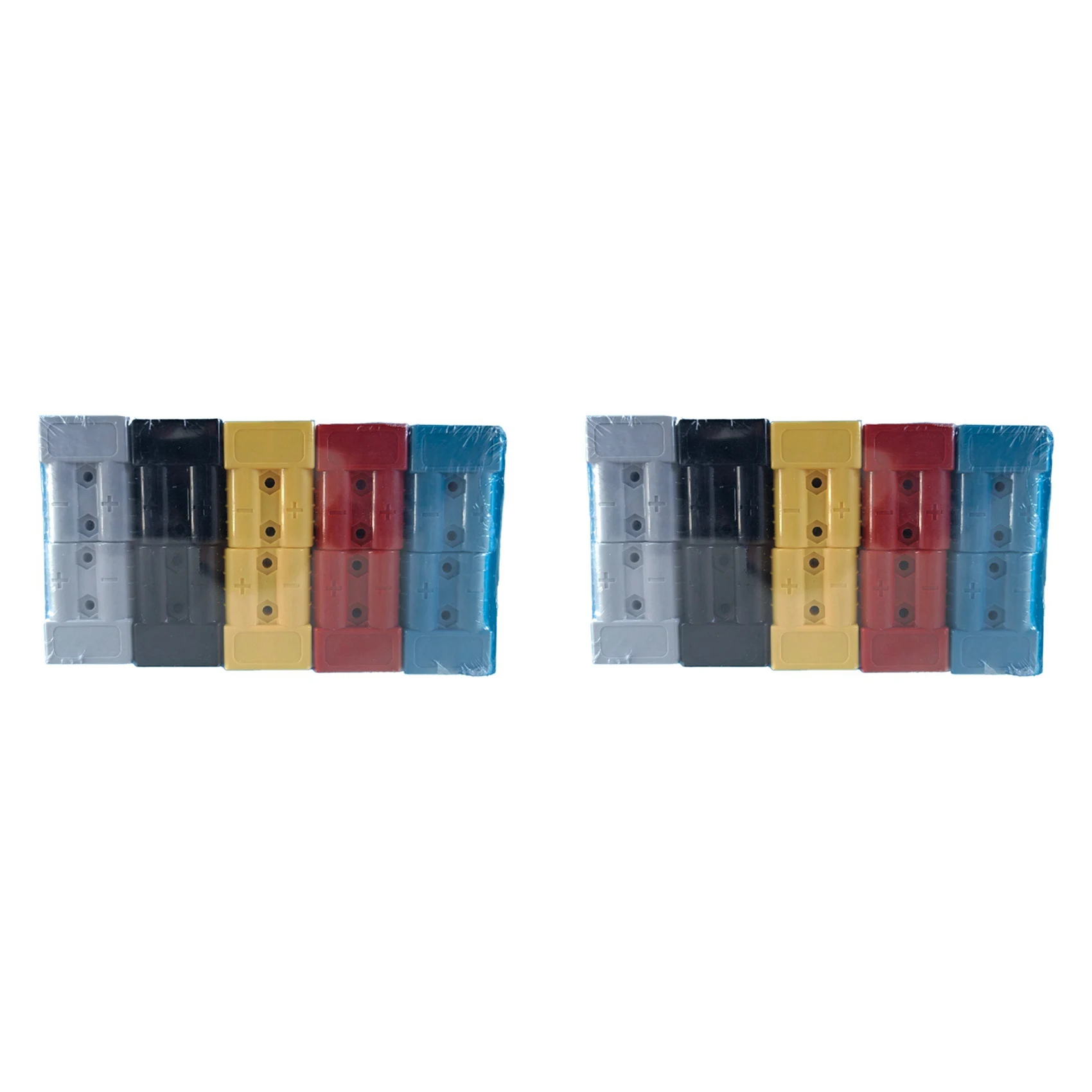 

Promotion! 20PCS Anderson Style Plug Connector 50A With Anderson Handle Forklift Battery Charging Quick Connectors Kit As Shown