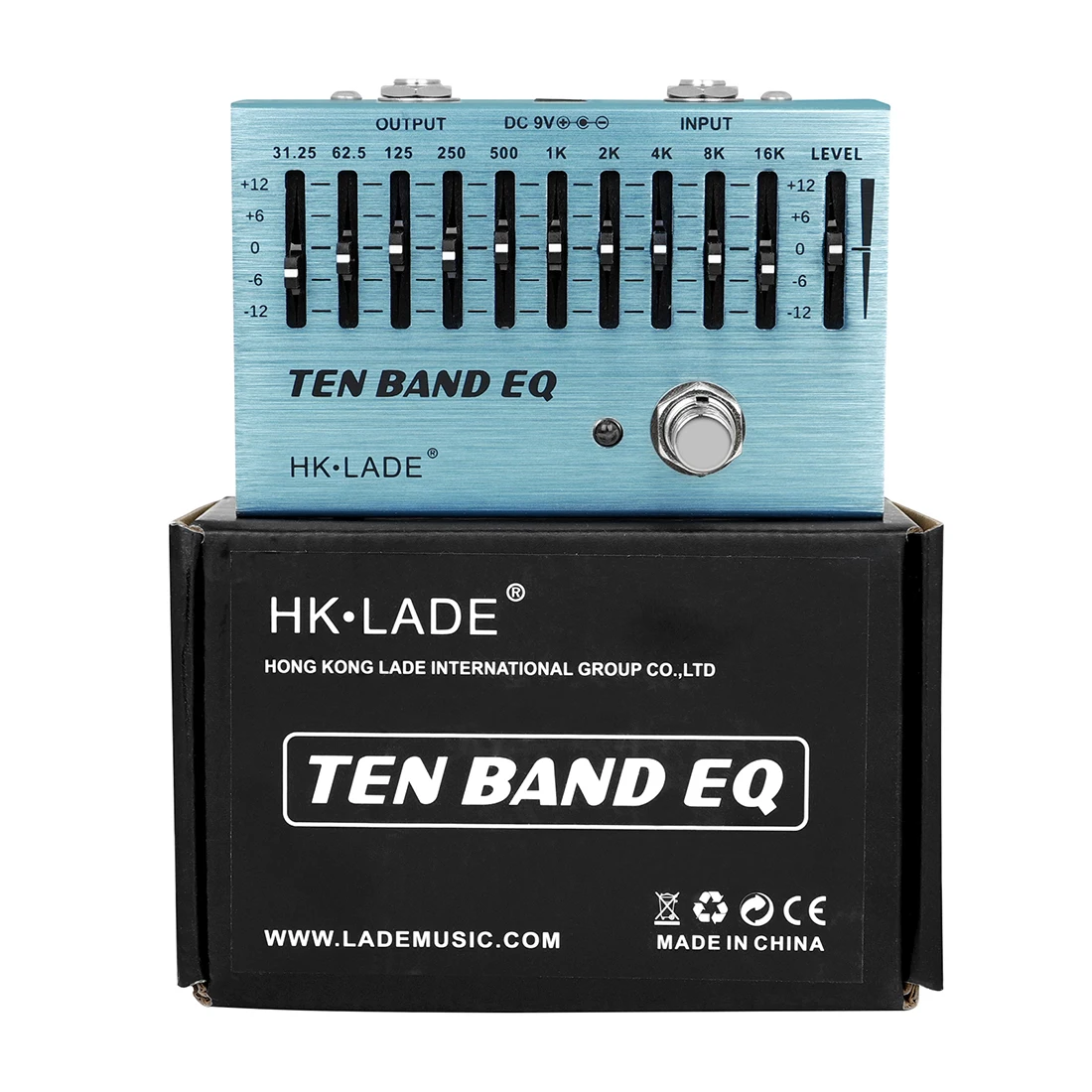 HK·LADE Electric Guitar Effect Pedal Metal Distortion Overdrive Effect TEN BAND EQ/MAXIMUM/ EXTREME Guitar Pedal True Bypass