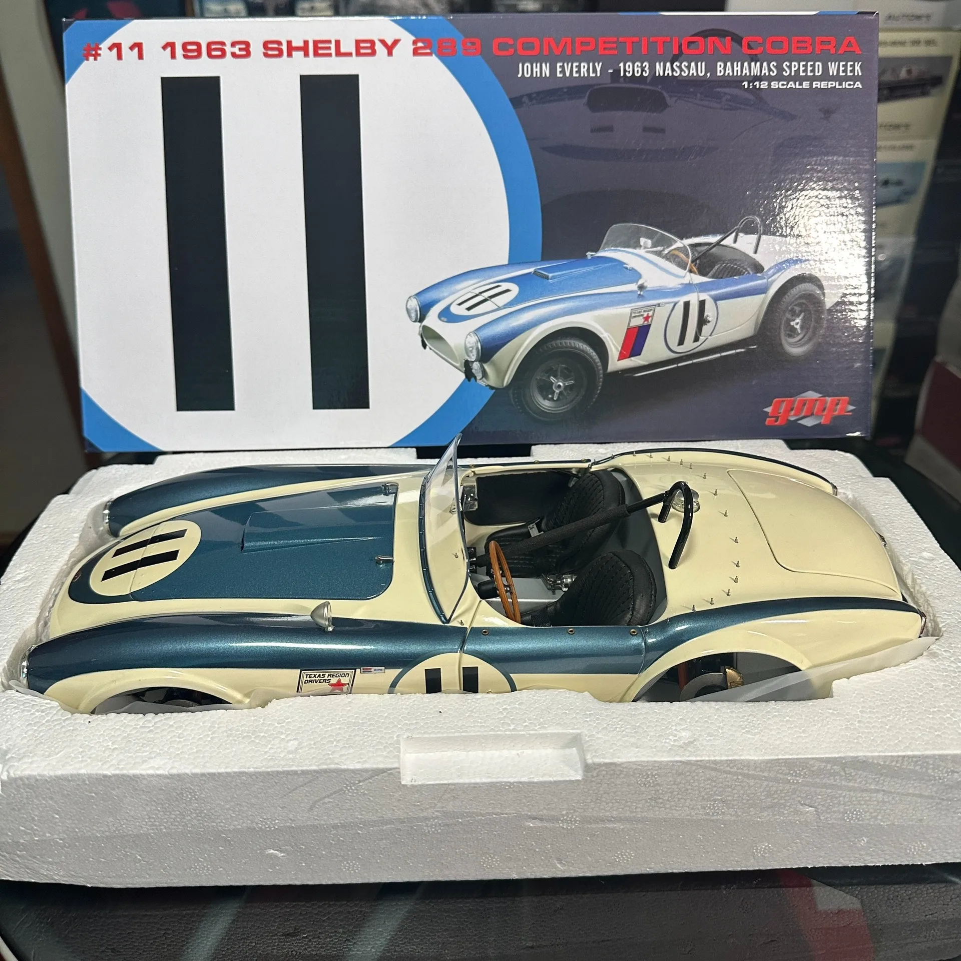 

GMP 1:12 Shelby Cobra 289 1963 #11 имитация ограниченной серии все открытые металлические статические модели автомобиля игрушка подарок