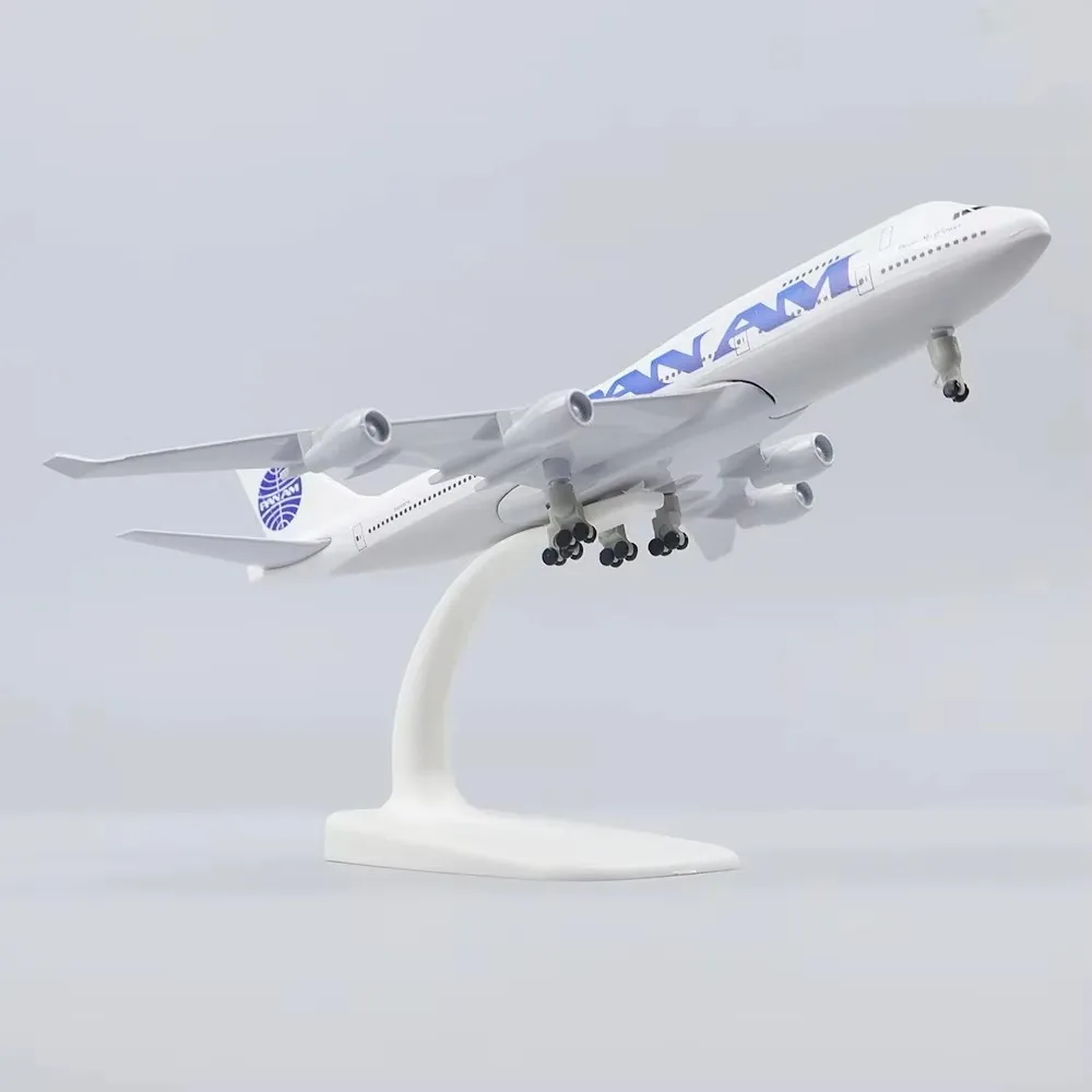 

20cm Alloy B747 USA Air Pan Airlines Aircraft Model 747 Die-cast Aircraft Model With Wheels Landing Gear Home Collection