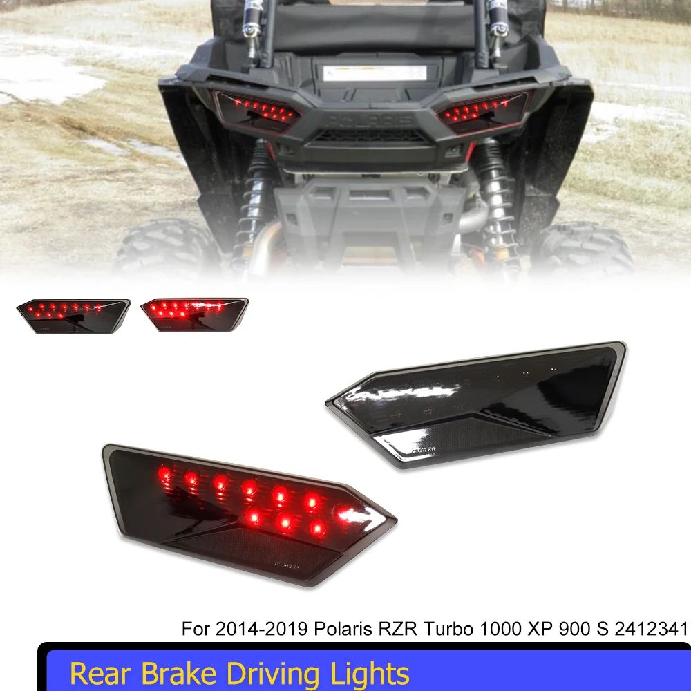 

Пара дымчатых/красных задних фонарей с линзами для Polaris RZR Turbo 1000 XP 900 S 2014-2019 гг. 2412341