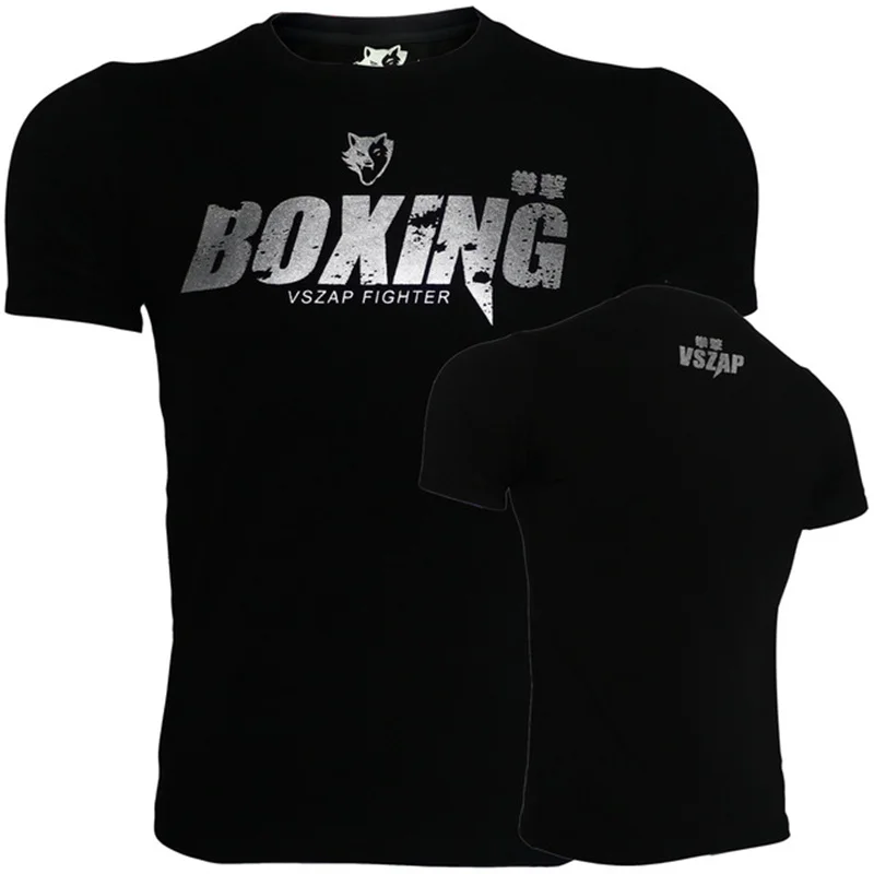 Herren Muay Thai T-Shirt Sommer Schnelltrocknend Bequemes Atmungsaktives Shirt Modisches Fitness-T-Shirt Lässiges O-Ausschnitt Kurzarm-Oberteil – Detail 22
