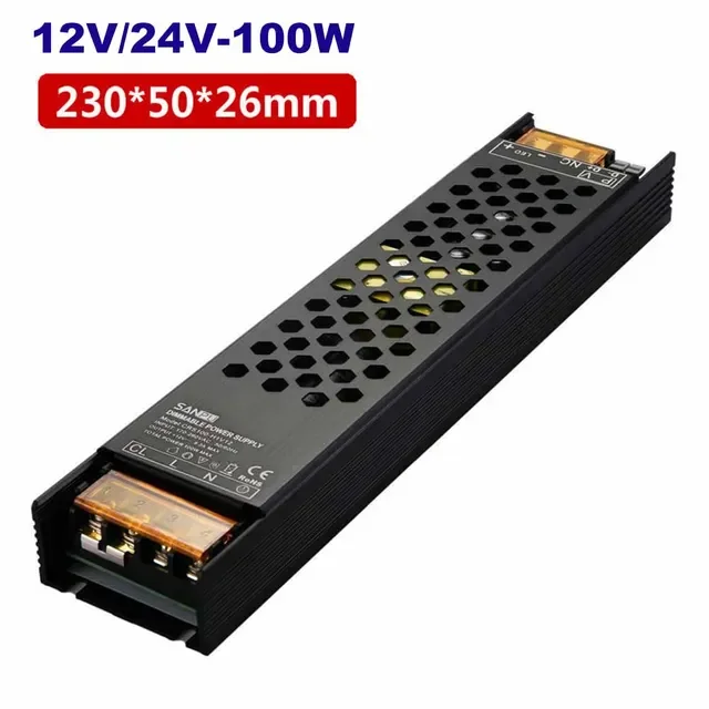 DC12V/24 V 60 W 100 W 150 W 200 W 250 W 300 W Dimbare LED Driver Aluminium Triac & 0-10 V Dimmen Voeding Verlichting Transformator