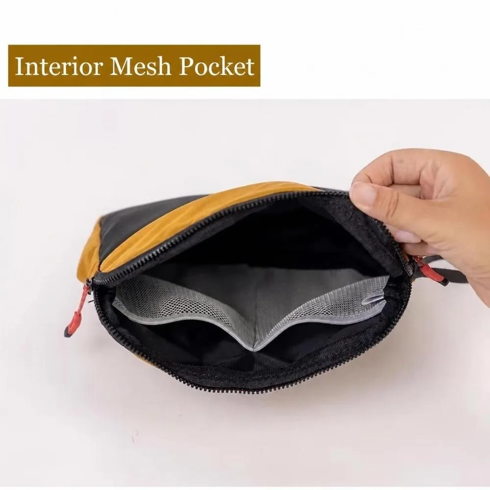 Triangular Collection Bag Mesh Wear-Resistant Business Makeup Bag Multi-Functional Lightweight Rinse Bags Hotel Toiletries Bag