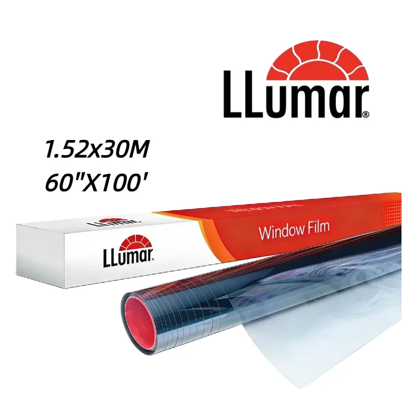 Light Blue Premium LLumar Auto Window Film VLT 75% Nano Ceramic Tint UV99% IRR99% High Heat Rejection PET Easy Install Non