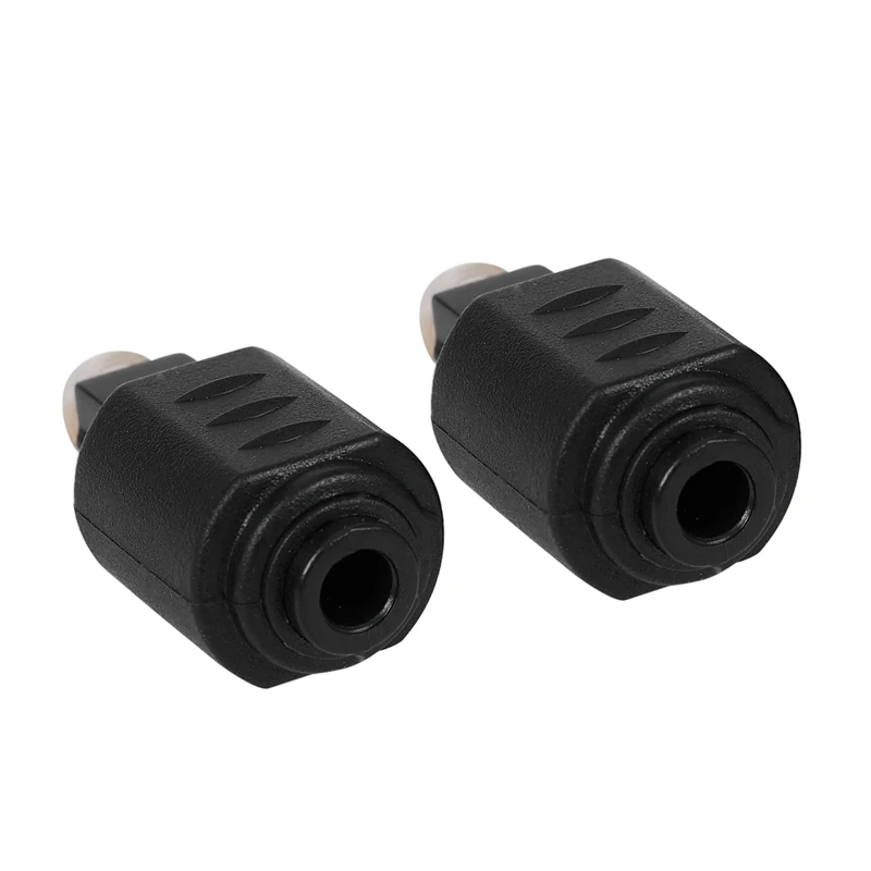 2 Packs Optical 3.5Mm Female Mini Jack Plug To Digital Toslink M Audio Adapter