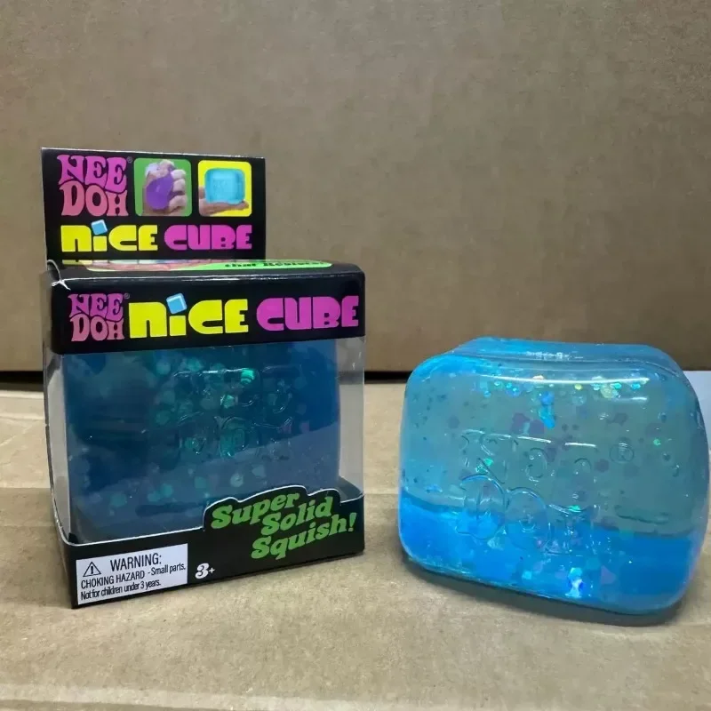 New Needoh Nice Cube Flash and Luminous Extrusion Sensory Stretching Anxiety Relief ADHD Restless Adult Gifts