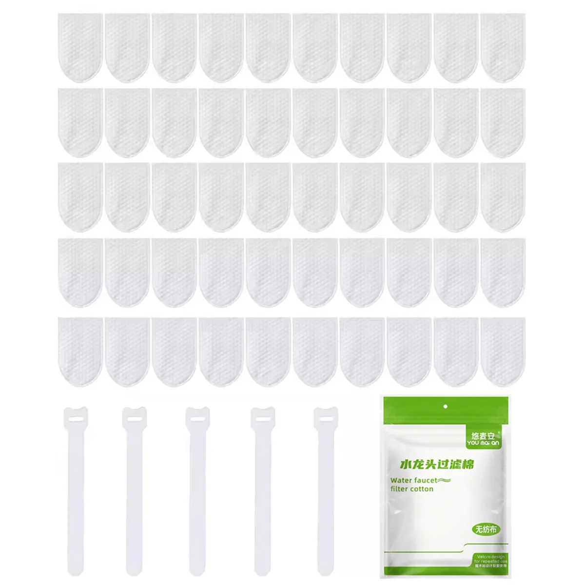 Sink Faucet Filter Bag Universal Faucet Filter Anti-splash Thickened Faucet Filter With Velcro Tap Water Filter Bag view 4