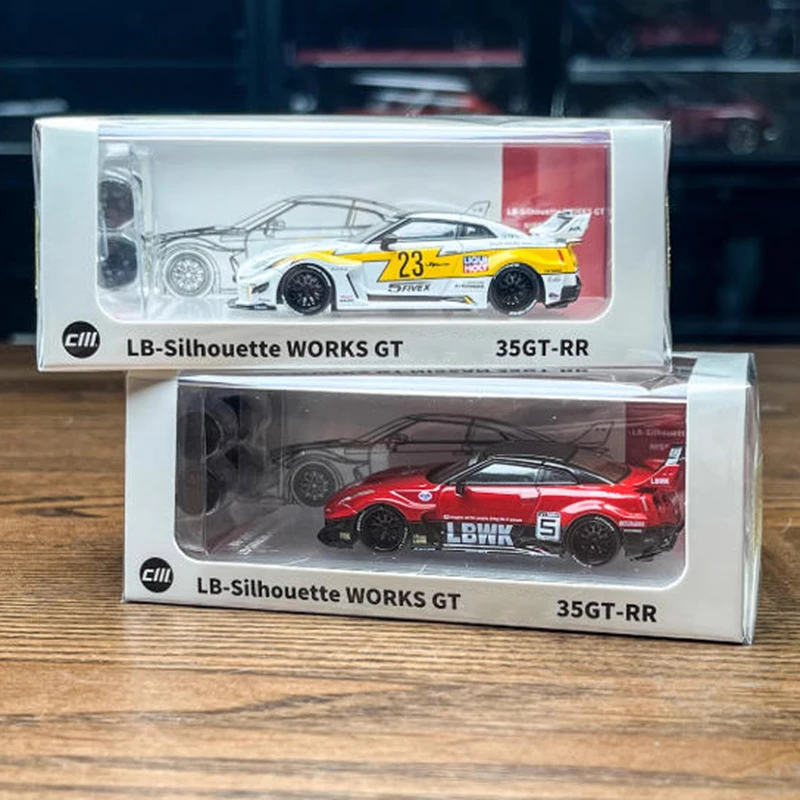 ซม.1:64 Skyline GTR-R35 RR LBWK Wide-Bodyรถรุ่นคลาสสิกผู้ใหญ่ของที่ระลึกของขวัญตกแต่งจอแสดงผลแบบคงที่