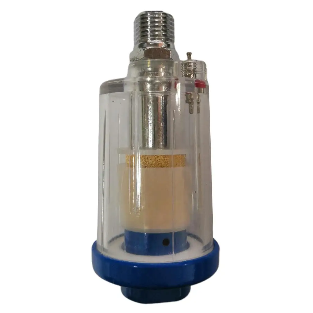 Oil Water Separator 1/4 Inch Mini Inline Air Filter Moisture Trap Hose Filter for Compressor Pneumatic Tools