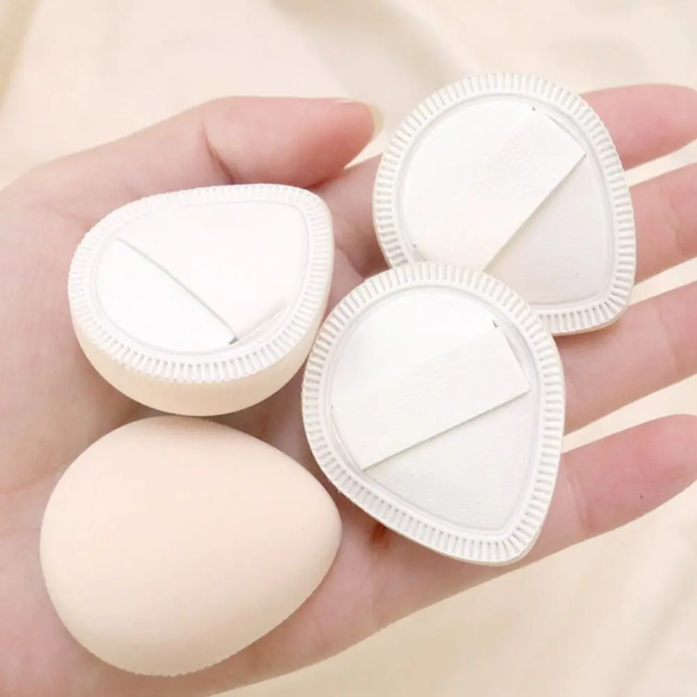 Corrector crema cojín resaltador licuadora rubor yema del dedo esponja cosmética maquillaje Mini dedo Puff pulgar cojín de aire Puff