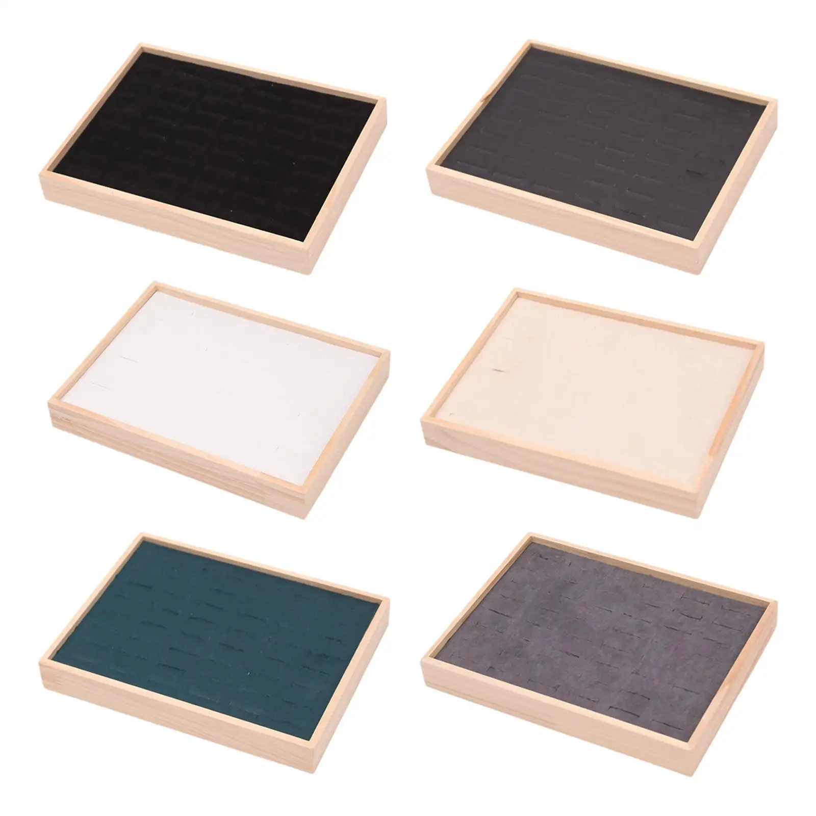 

Rings Display Tray Simple Practical Jewellery Storage Tray Rings Showcase for Countertop Home Live Broadcasting Photography Shop