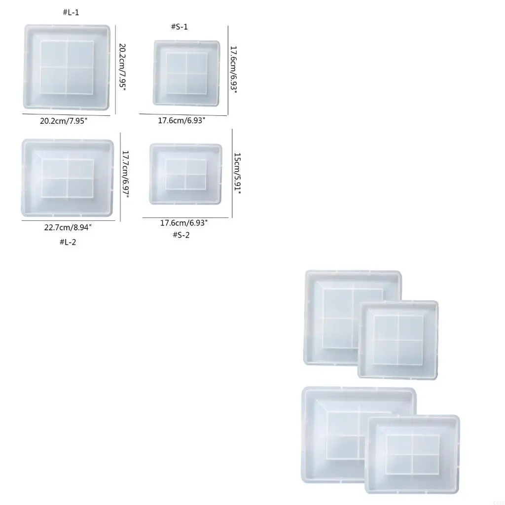 Photo Frame Silicone Mold Square Epoxy Casting Mold for Picture Frame Home Decor