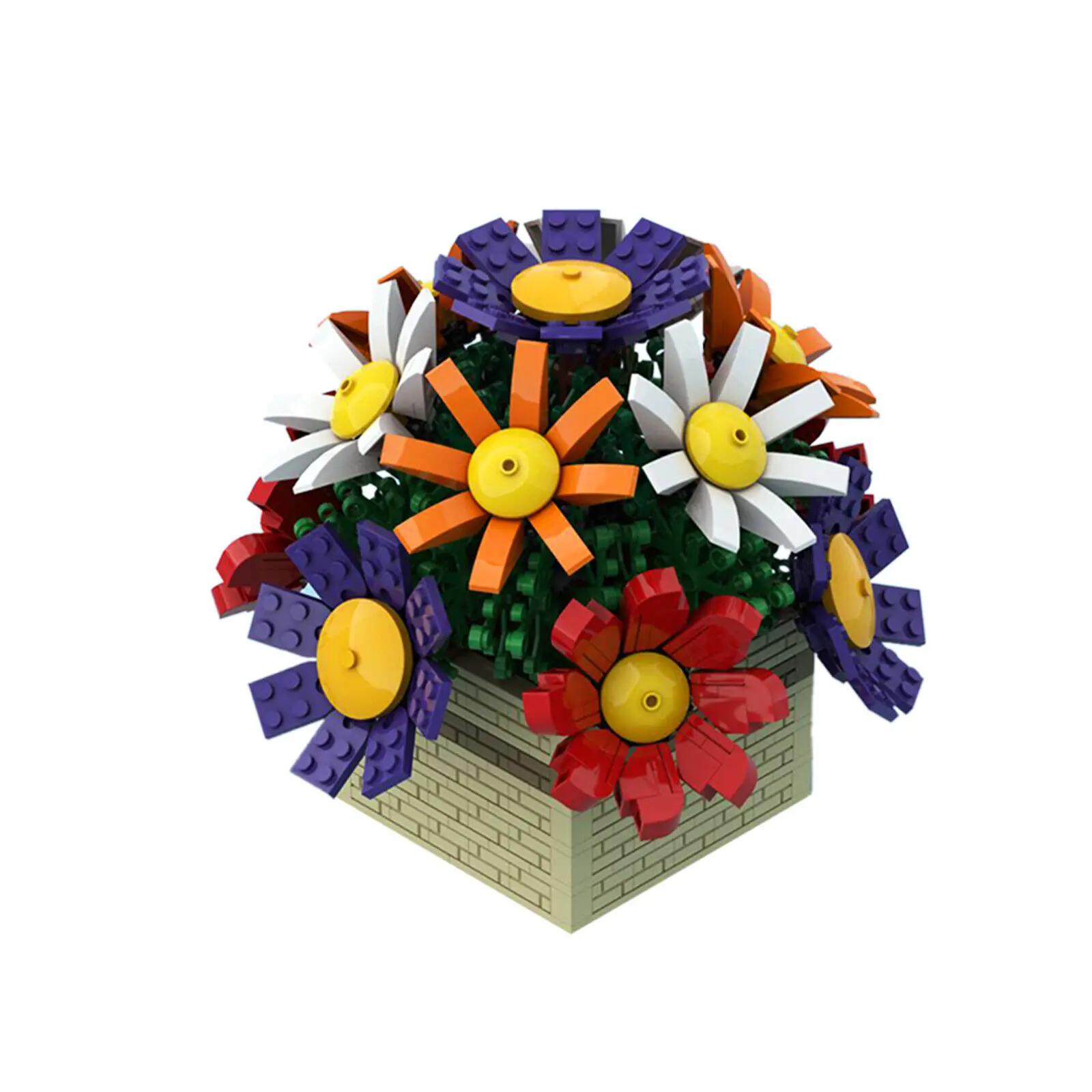 

Colorful Flowers for Mother's Day Birthday Anniversary 699 Pieces MOC Build