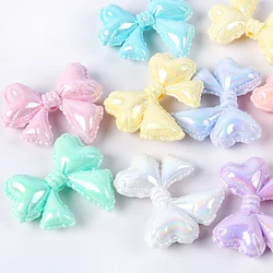 Acrylic Beads AB Colorful Balloon Bow Loose Spacer Beads For Necklace Bracelet Earrings Accessories DIY Jewelry Making