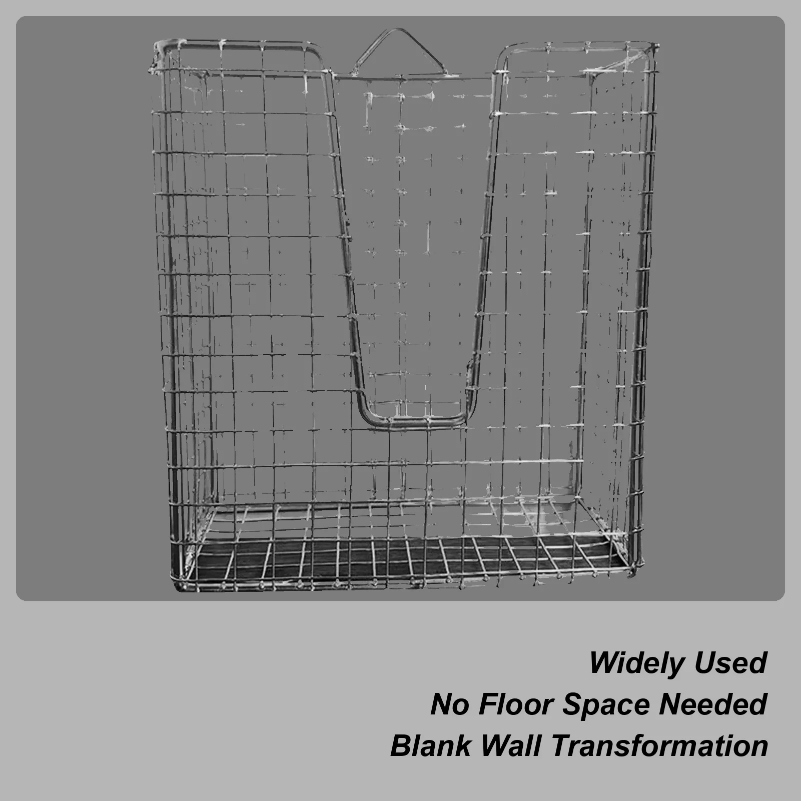 

Настенный горшок, нержавеющая вертикальная подвесная корзина, корзина из нержавеющей стали 304, вертикальный дизайн для двора гостиной