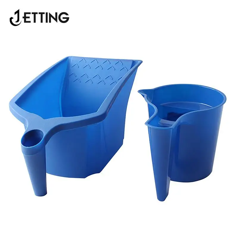 1Pcs Roller Brush Holding Paint Cup New Material Convenient Construction Blue Plastic Paint Tray Paint Tool Set