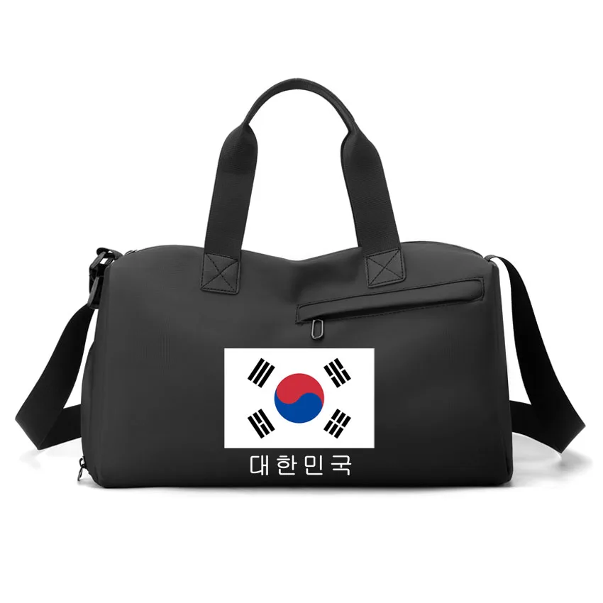 

Yoga Gym Bag Waterproof Women Swimming Outdoor Sports Bags Korea Flag Printed Multifunction Hand Men Weekend Package Bag