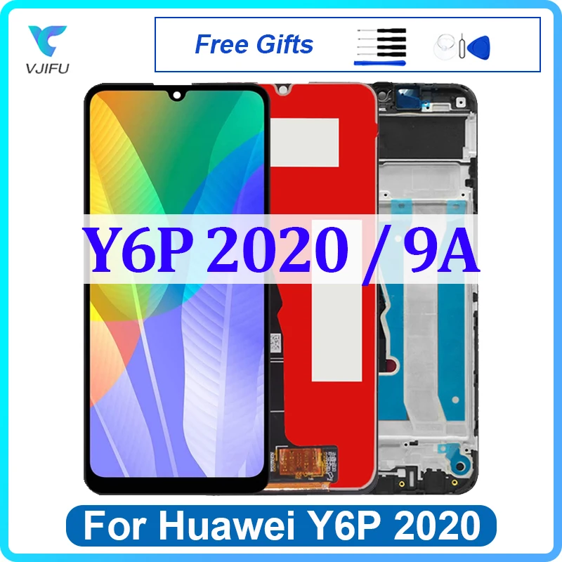 Оригинальный ЖК-дисплей 6,3 дюйма для Huawei Y6P 2020 LX9, дисплей, сенсорный экран для Honor 9A LX9N, сменный дигитайзер в сборе, запасные части