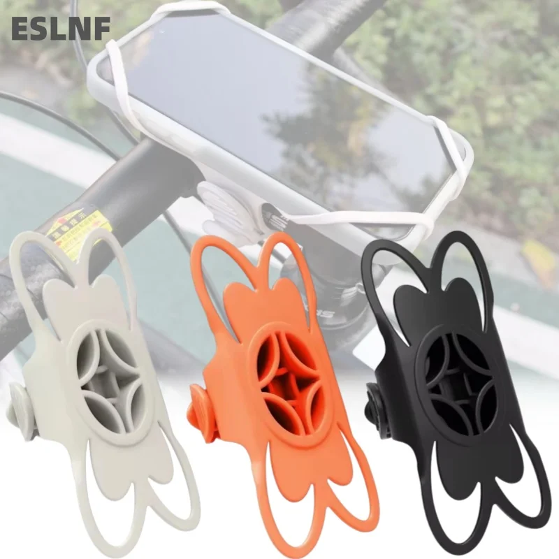 Silicone Bicycle Phone Holder Universal Bike Motorcycle Mobile Phone Stand Handlebar Clip Bracket For All Phone Stand