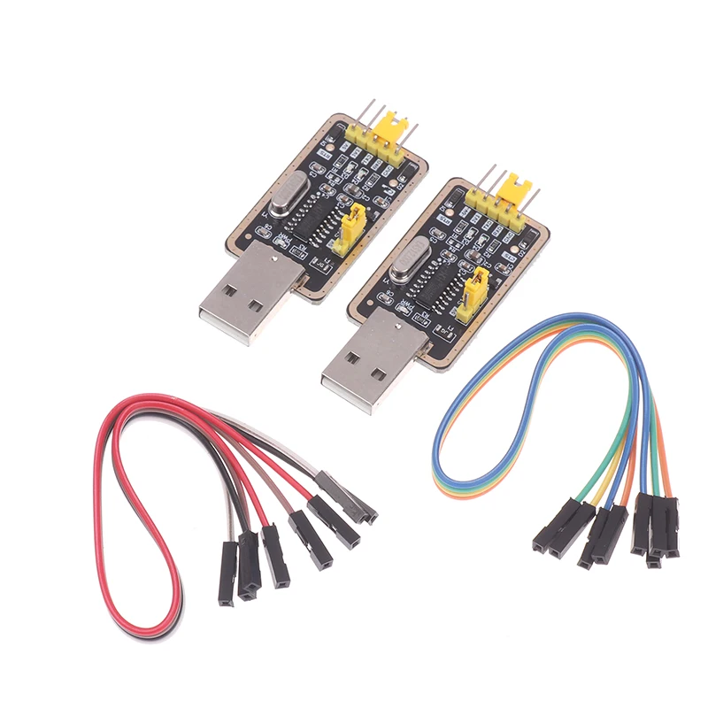 **CH340G Serial Port Modules USB To TTL Converter UART Module CH340 3.3V 5V Nine Brush Plate For Arduino Diy Kit