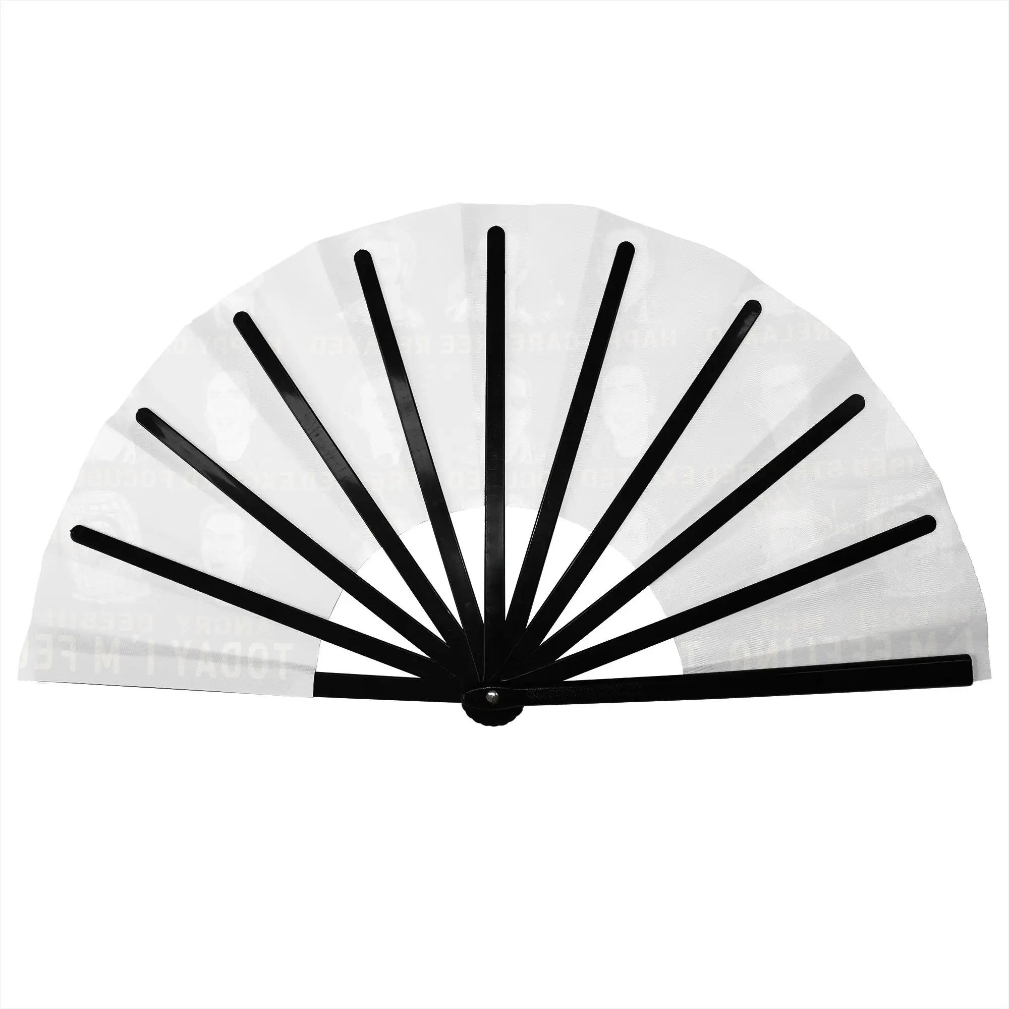 Nicholas Cage Emotion Folding Hand Fan Funny Polyester Fabric Fan Cool Summer Accessory Decorative Fans