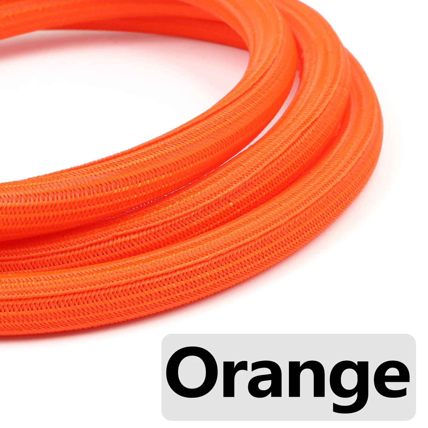 3/8 Meter PET-Geflechtkabelhülle 3mm~32mm Selbstschließende Ummantelung Hoher Schutz Verschleißfest Isolierte Ummantelung Kabelorganisator