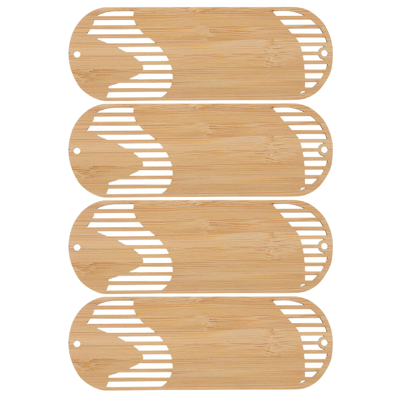 

4Pcs Bamboo Bookmark Handmade Minimalist Design Reusable Book Marker for Women Men Graduation Gift Idea Reading Essential