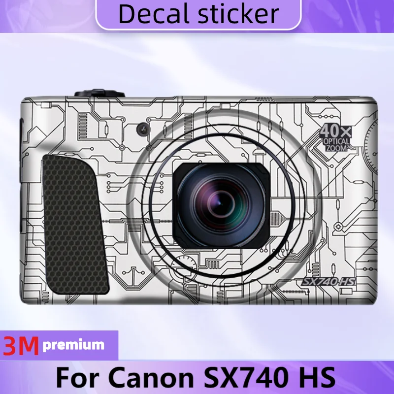 

Customized Sticker For Canon PowerShot SX740HS Decal Skin Camera Vinyl Wrap Film Anti-Scratch Protector Coat SX740 HS