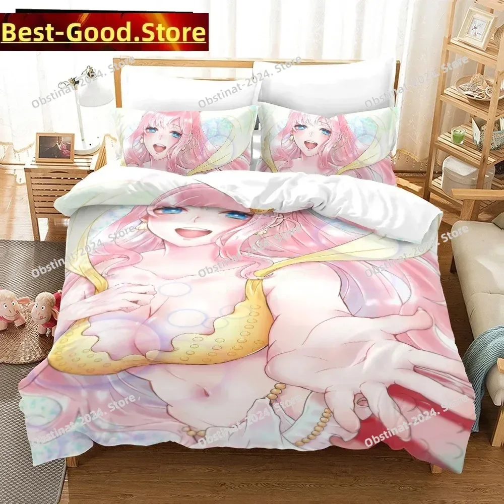 

Boa Hancock Bedding Set Printed Bed Set With Pillowcase Duvet Cover Soft Single Double Queen Super King Size Single Twin Bedroom