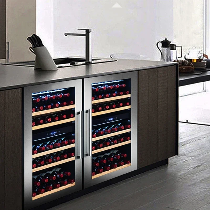 Red Wine Shelf Constant Temperature Wine Collection Cabinet Home Wine Cabinet Dual Temperature All Stainless Steel