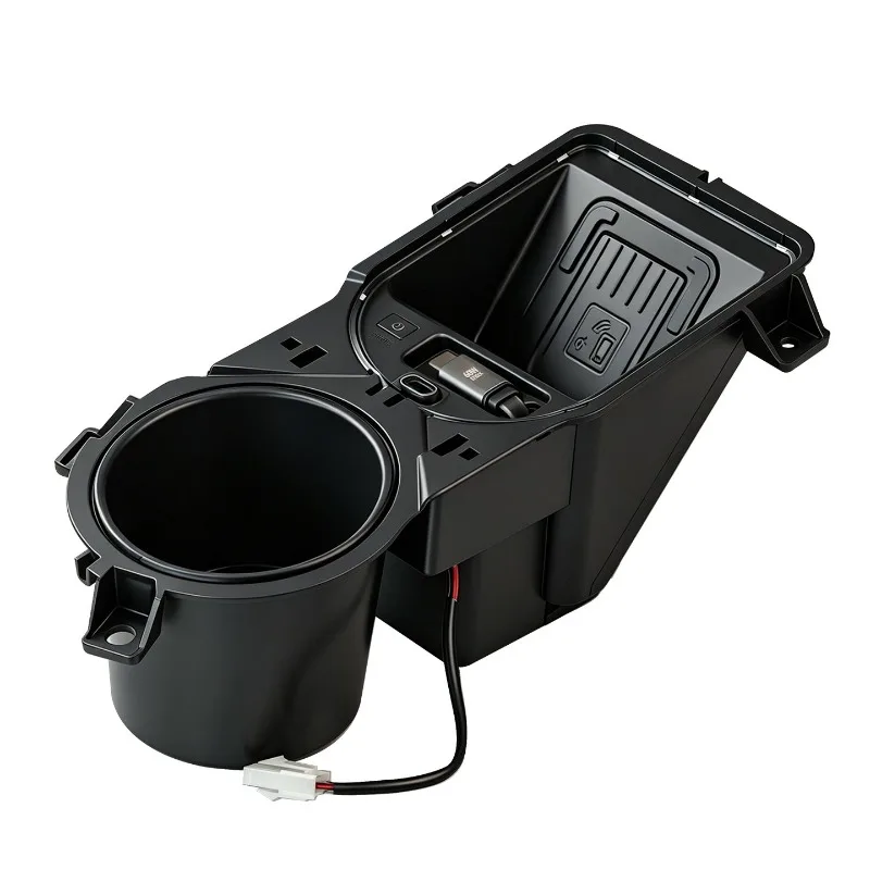 For Toyota Sienna Granvia‌ 2021-2026 50W Wireless Charger Car Center Console Intelligent Fast Charging Pad Mobile Phone Holder