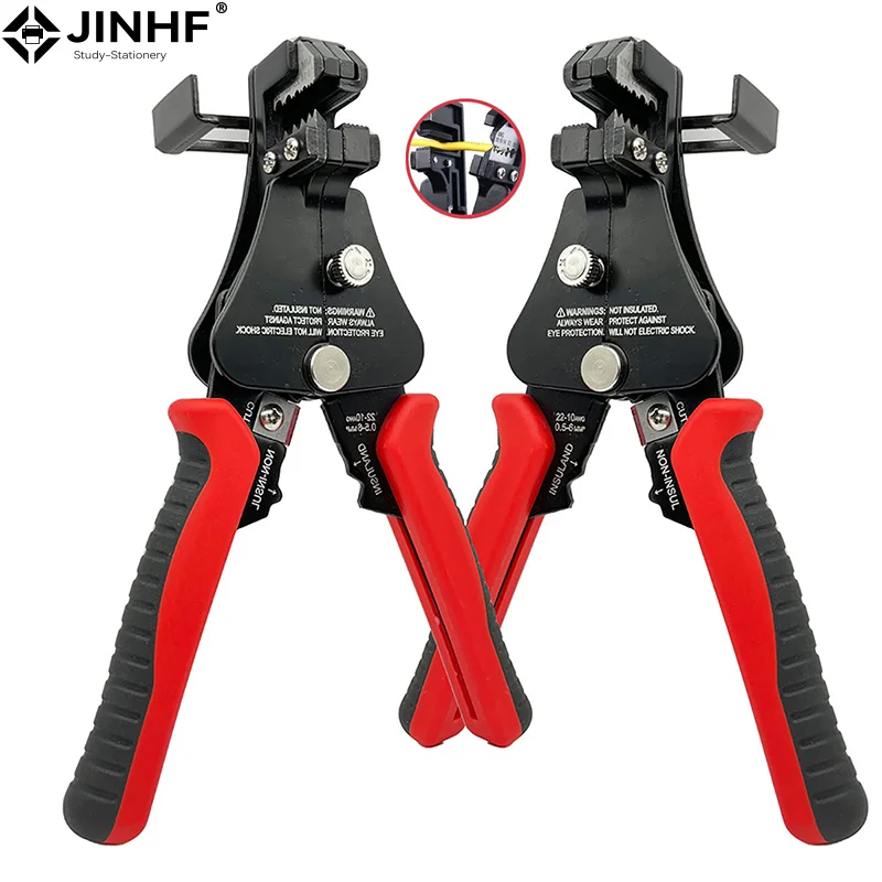 Wielofunkcyjny ściągacz izolacji Zakres ściągania izolacji 0,5-6 mm AWG22-10 Z obcinaczem do gwintów i końcówkami Szczypce do zaciskania Narzędzia dla elektryków