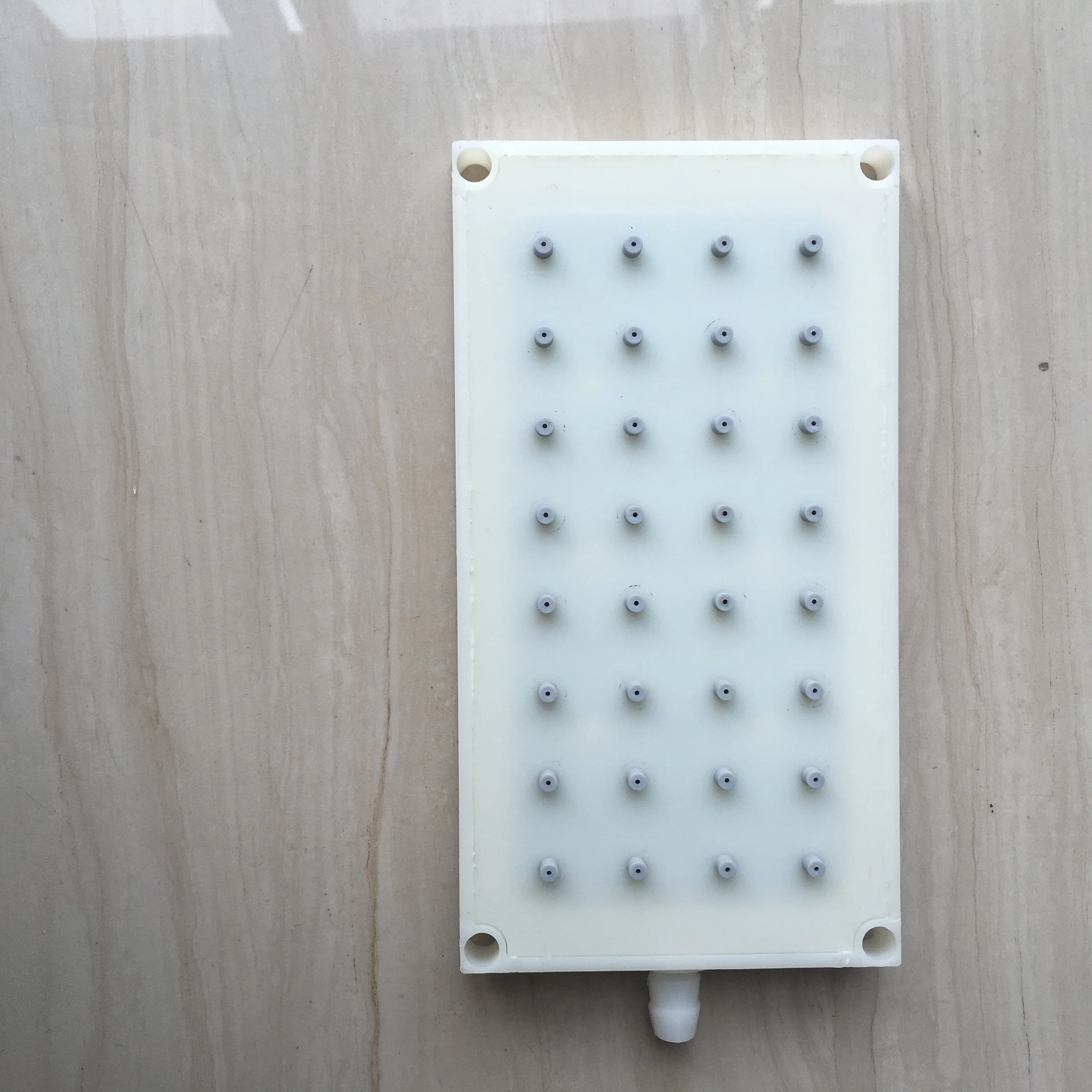 ABS 90X170mm Rectangular Shower head  4 * 8 holes intubation Type interface Top Spray Shower Head Accessories