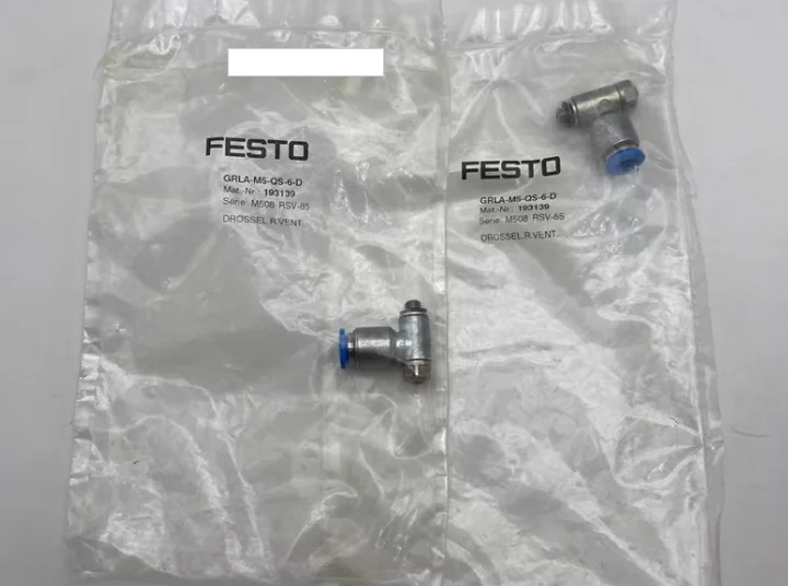 

3pcs New Original FESTO Flow Development Valve Slot Valve GRLA-M5-QS-6-D 193139