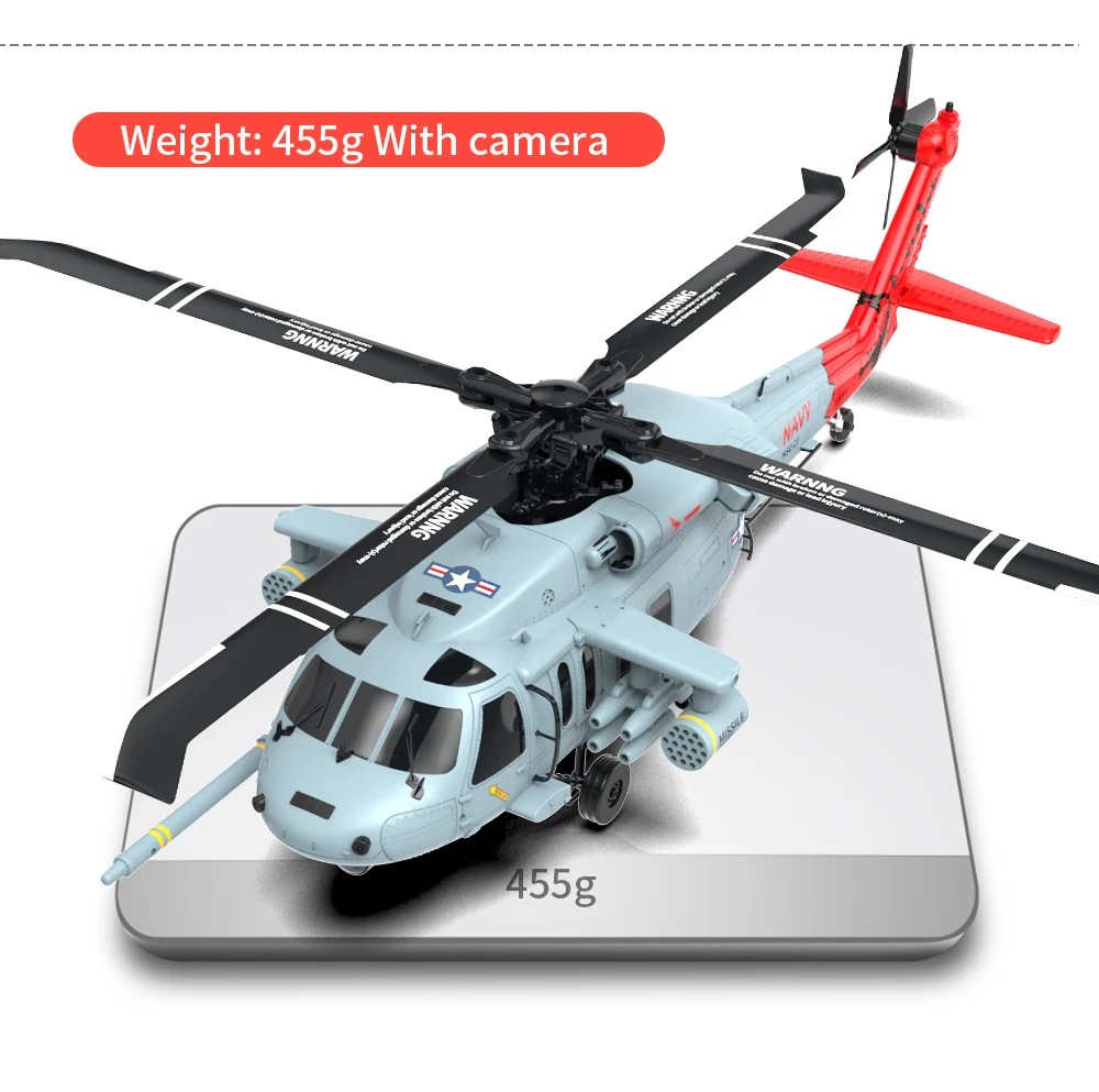 Yuxiang F09H Black Hawk Helicopter Model, Smart Return & One-Touch Landing, Scale RC Helicopter with GPS Positioning, Wind-Resis