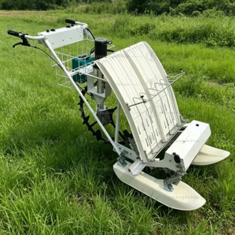 2 Rows Hand Push Rice Transplanter Manual Paddy Planting Machine Agricultural Farm Rice Seedling Transplanter