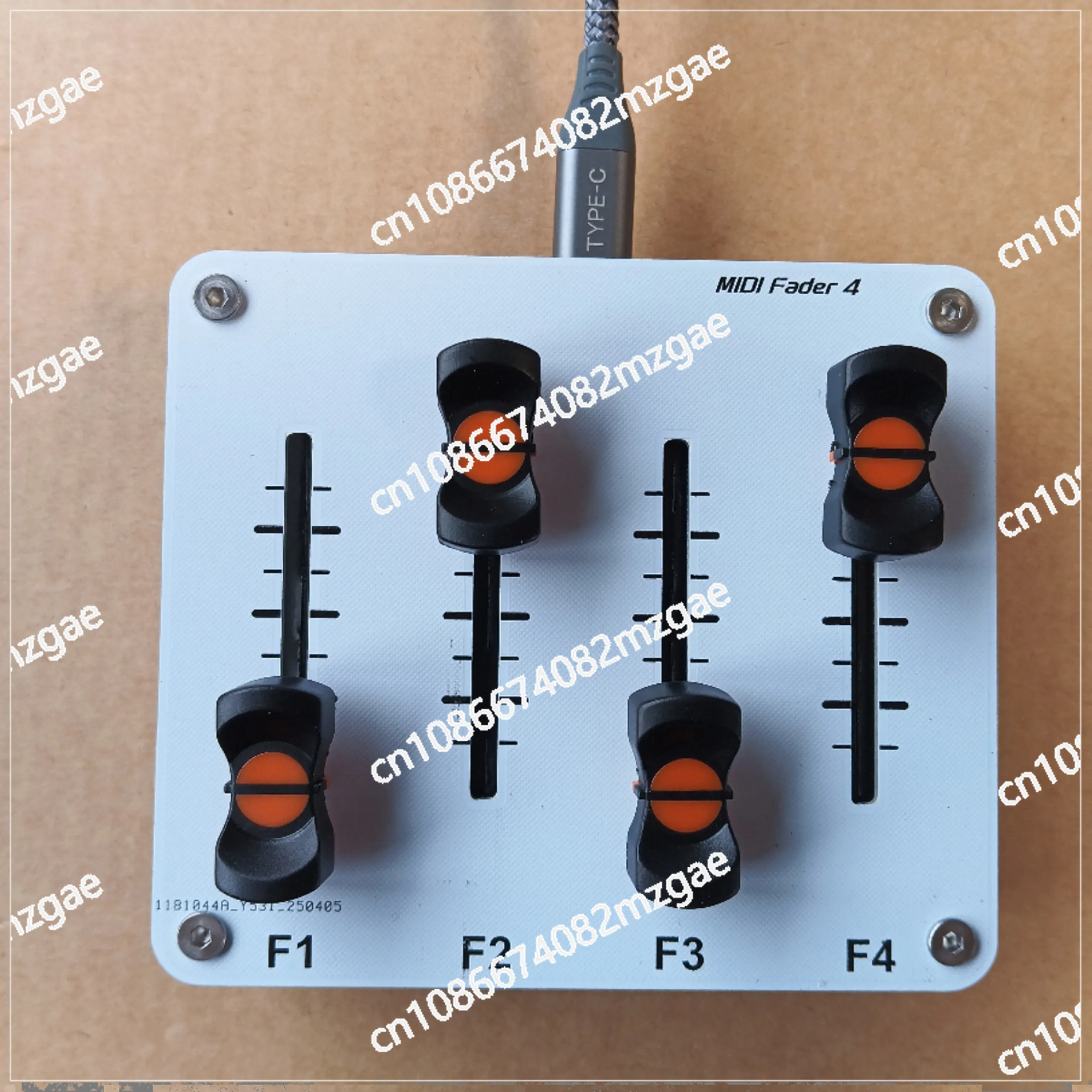 4-Channel MIDI Pushrod 42mm Fader Custom CC Information USB Interface Music Host Software Controller