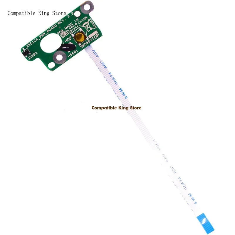 60NB0340 ON Off Power Button Switch Board w/Cable for Asus X551 X551C X551CA X551M X551MA X551MAV F551 F551M F551MA 35XJCP80000