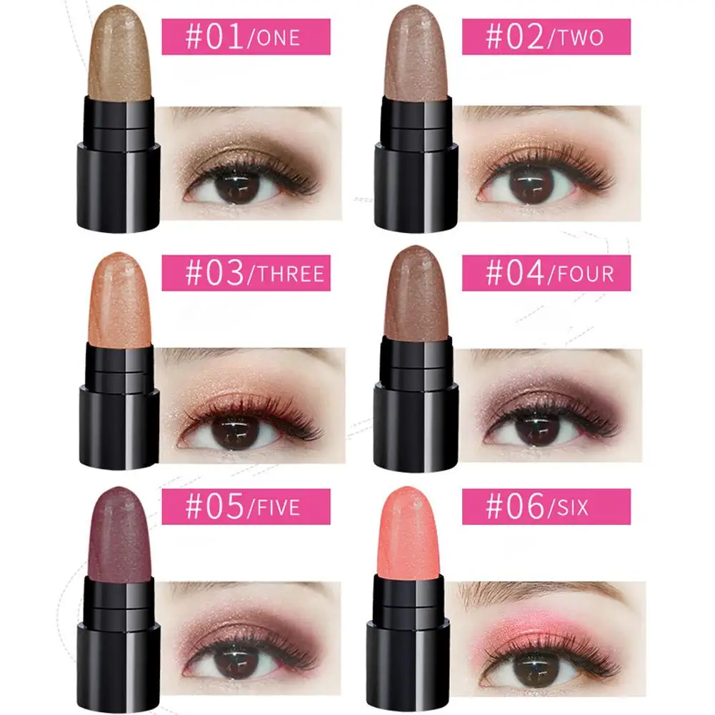 12Pcs/Set Highlighter Glitter Eyeshadow Pencil Eye Shadow Stick Pen Women Eyes Long Lasting Glitter Shimmer Cosmetic Makeup Tool