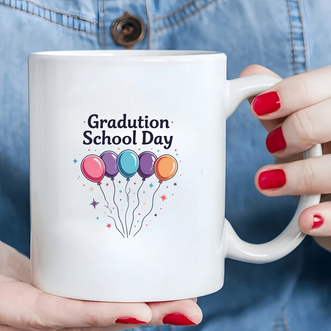 

11oz Creative Cartoon Mug Graduation Gift Christmas Present Student Home Office Cup