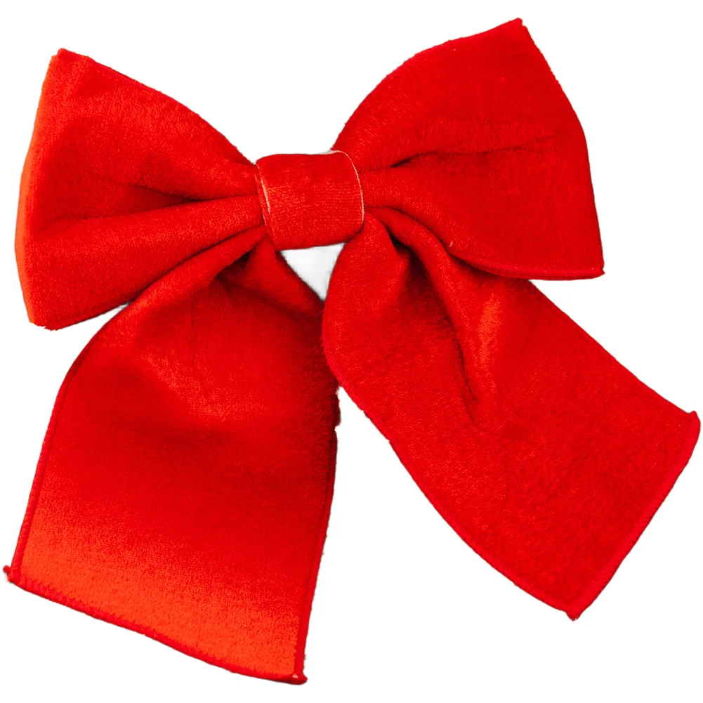 

Festive Tree Decor Christmas Tree Bow Holiday Decor 21*23cm Holiday Ornament Easy To Hang Soft Velvet Material