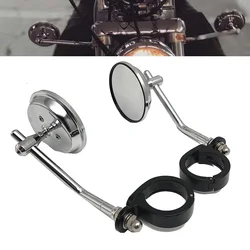 For Sportster XL883 XL1200 883L 2004-2019 2014 2015 2016 2017 2018 Motorcycle Rearview Side Mirror Aluminum for 38-41mm forks