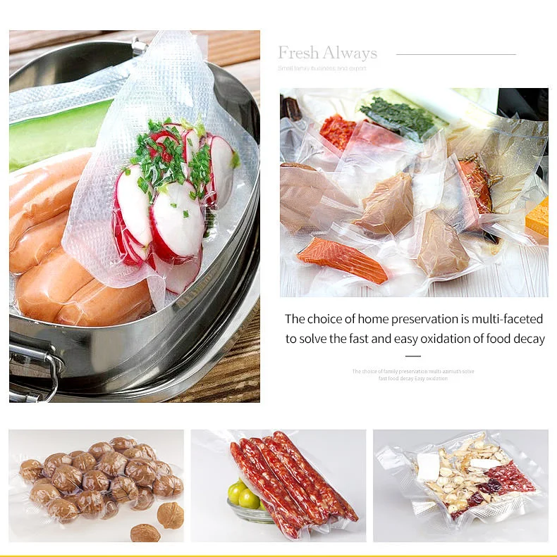 Vacuum Bag Kitchen Food Vacuum Bag Storage Bags For Vacuum Sealer Packaging Rolls Food Fresh Saver 12/15/20/25/30cm*500cm